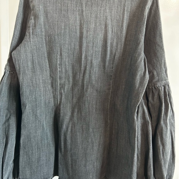 ✨DONDUP Black Button-Up Denim Shirt NWT Sz Medium✨ - Picture 8 of 9